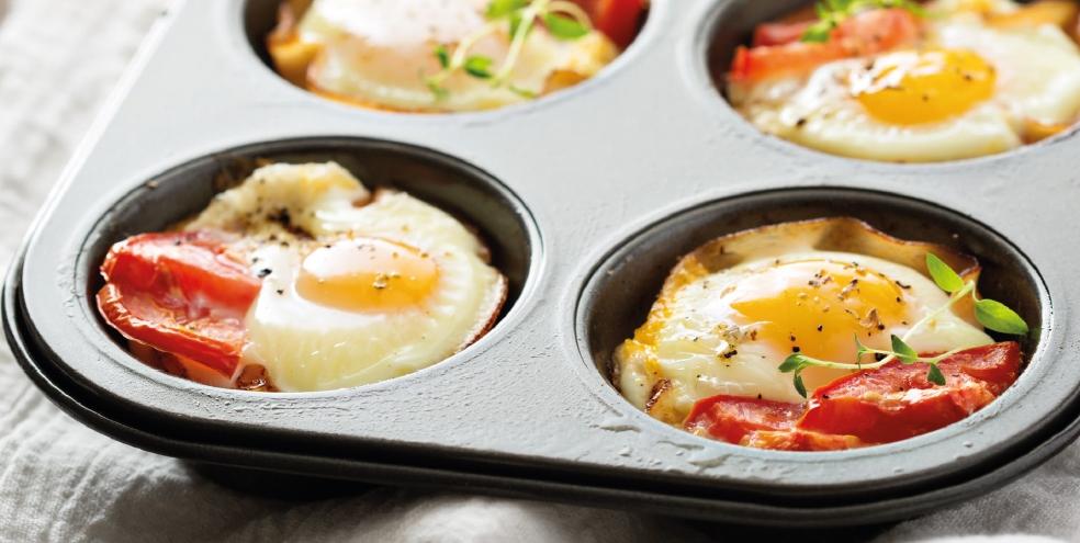 Toast muffini s jajima i slaninom