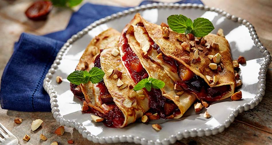 Palačinke sa cimetom i šljivama