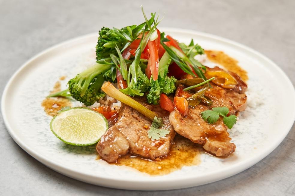 Svinjska leđa s basmati rižom