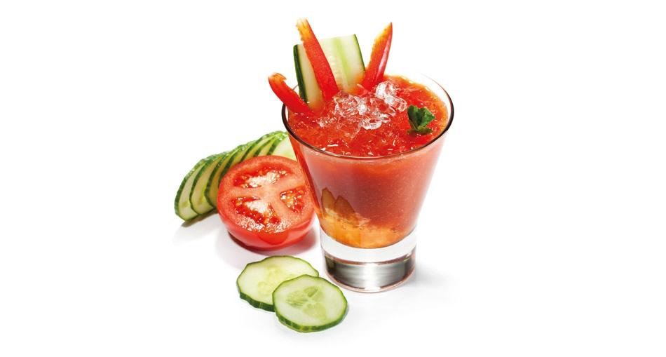 Smoothie od rajčice, mrkve, krastavaca i dinje