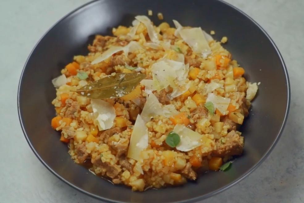 Teleći ragu s povrćem i bulgurom