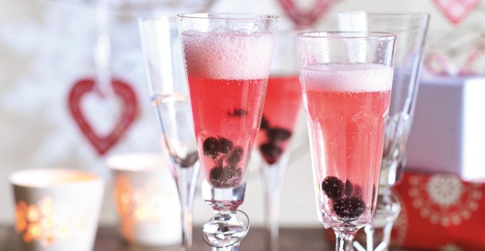 Šampanjac s borovnicama