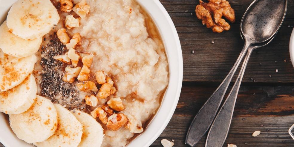 Zobena kaša s bananama